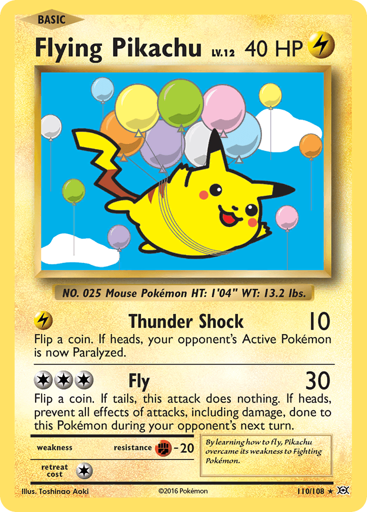 Flying Pikachu (Evolutions) - 110/108
